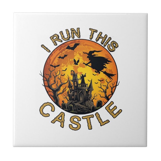 Eu executo Este Castelo Assombrado de Halloween (2 (Frente)