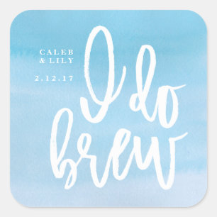 Eu fabrico cerveja a etiqueta da cerveja, Wedding