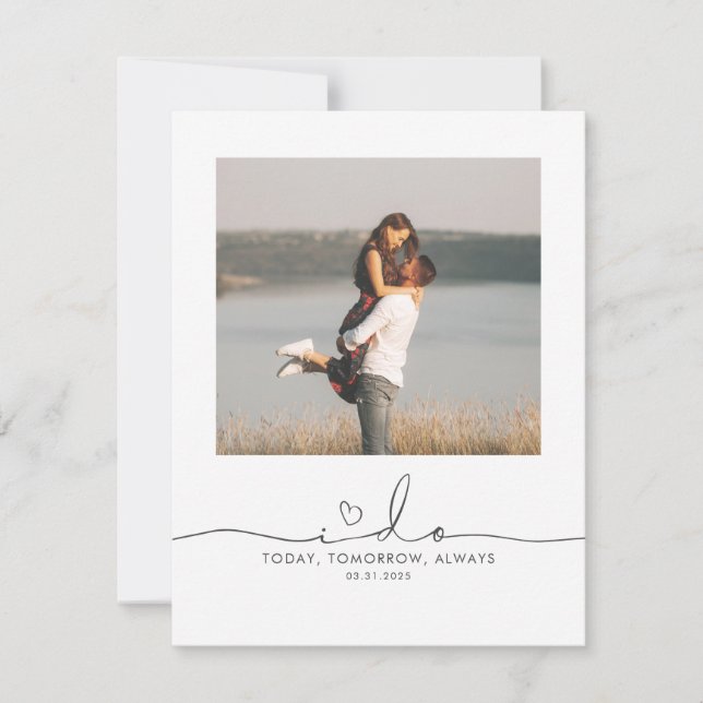 Eu faço a minha mensagem de casamento do noivo Fot (Frente)