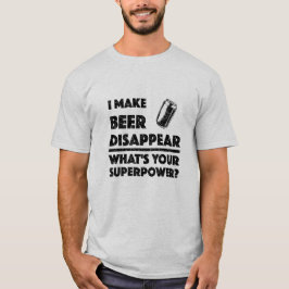 Eu faço cerveja desaparecer - camisa básica mascul