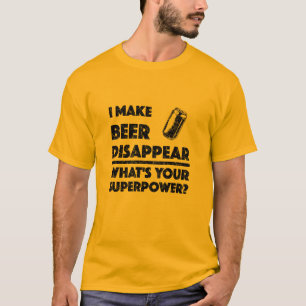 Eu faço cerveja desaparecer - camisa básica mascul