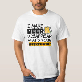 Eu faço cerveja desaparecer uma camisa engraçada d