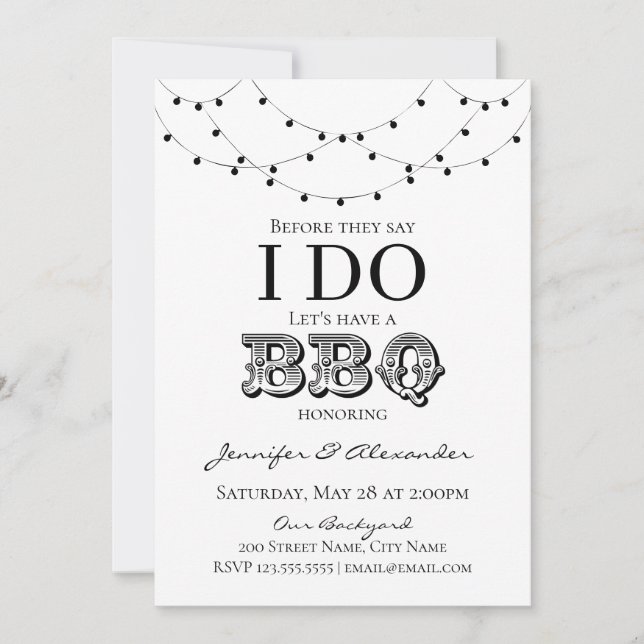 Eu faço Chá de Casais de Festa de noivado de CHURR (Frente)