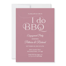 EU FAÇO Convite para Festa de noivado CHURRASCO