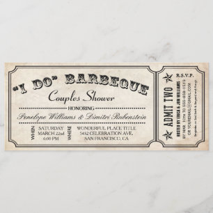 Eu faço convites para CHURRASCOS  Chá Casal