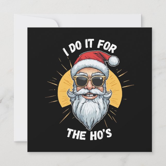 Eu faço isso para os Ho s Natal engraçado santa (Frente)