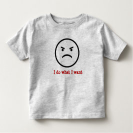 Eu faço o que eu quero a camisa da criança