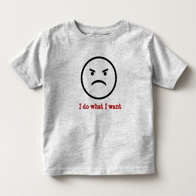 Eu faço o que eu quero a camisa da criança (Frente)