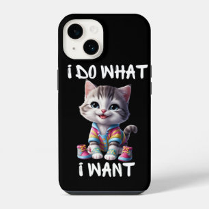 Eu Faço O Que Preciso De Capas de iphone De Gato