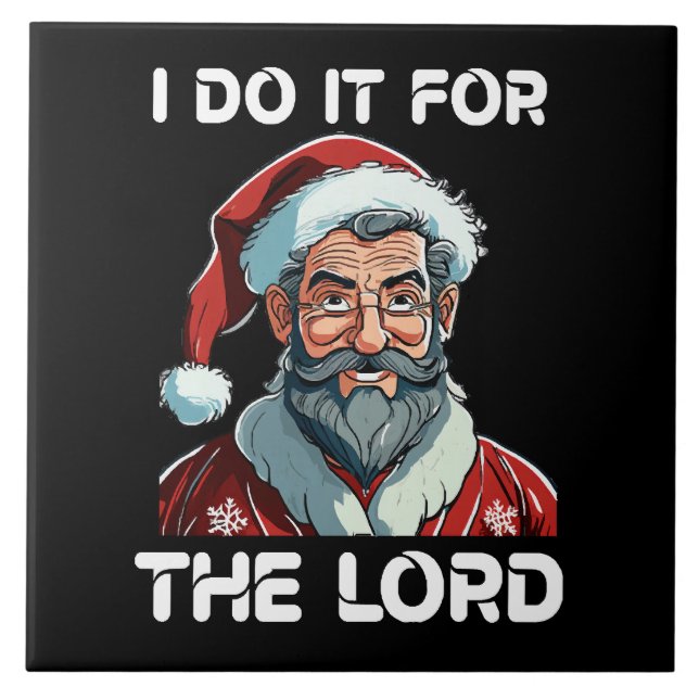 Eu Faço Por Amor Ao Senhor Presente De Natal Crist (Frente)