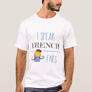 Eu falo a camisa francesa do divertimento