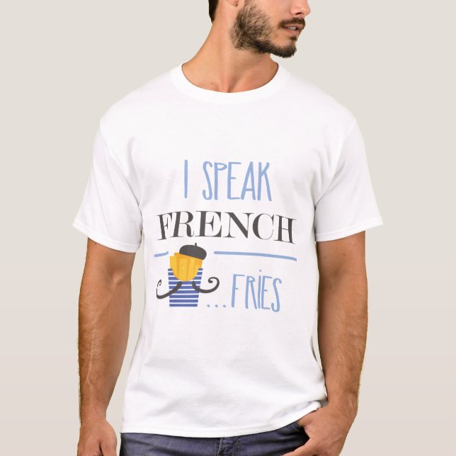 Eu falo a camisa francesa do divertimento (Frente)