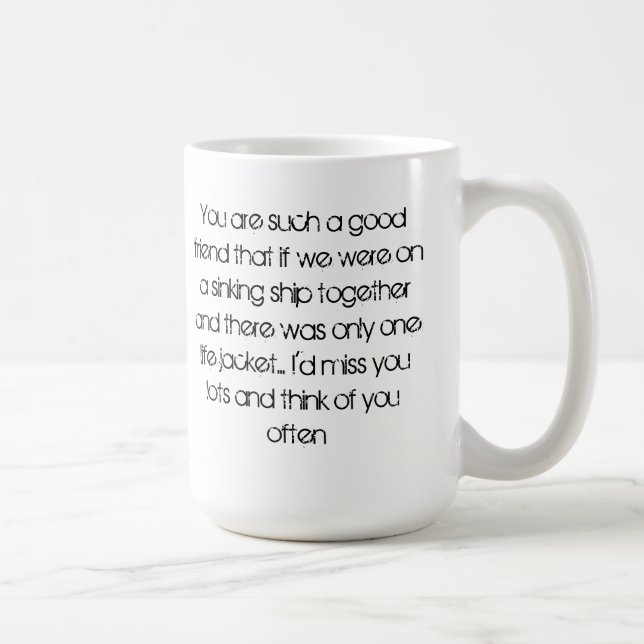 Eu faltá-lo-ei caneca (Direita)