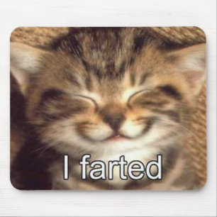 Eu farted mousepad do gatinho