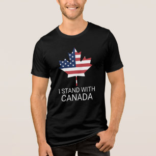 Eu fico com a bandeira canadense norte-americana d
