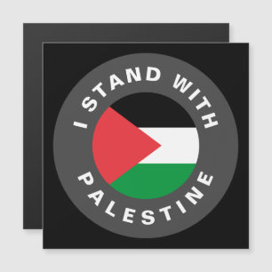 Eu fico com a bandeira palestiniana Black Magnetic