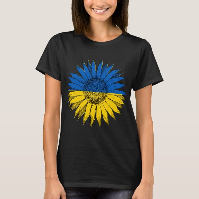 Eu fico com a Ucrânia! Camiseta (Frente)