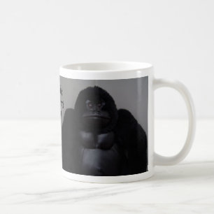Eu fico feio sem o meu café - caneca humorística