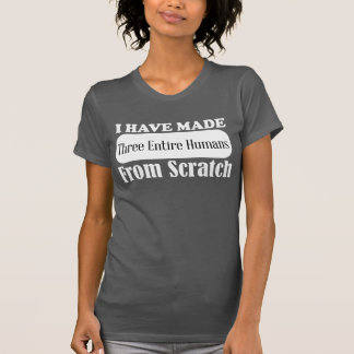 Eu fiz três seres humanos inteiros da camisa do