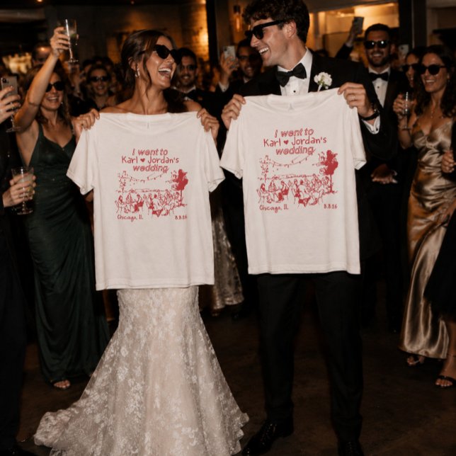 Eu Fui à Camisa de Convidado de Casamento ao Ar Li (Criador carregado)