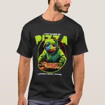 Eu Fui Criado em Camiseta de Pizza