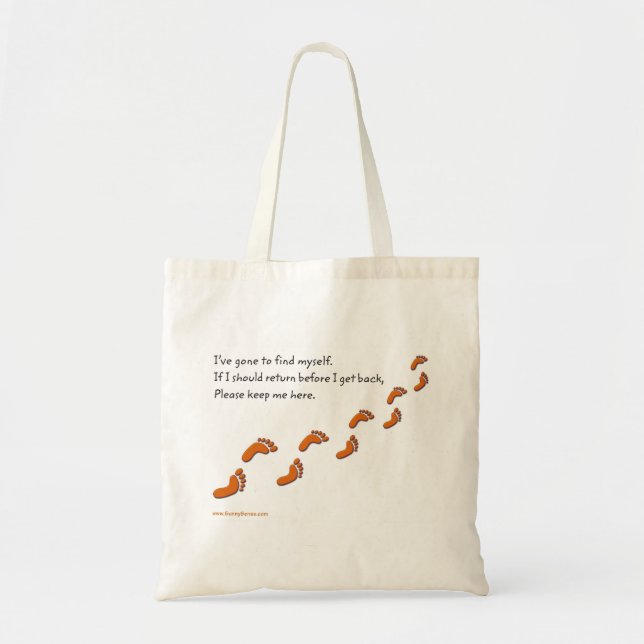 Eu fui me encontrar bolsas de pegada (Frente)