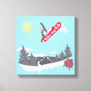 "Eu gosto canvas da snowboarding da minha vida"