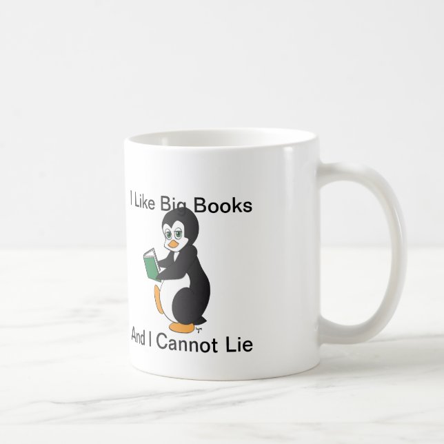 Eu gosto da caneca grande dos livros (Direita)