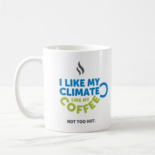 Eu gosto da minha caneca climática (Esquerda)