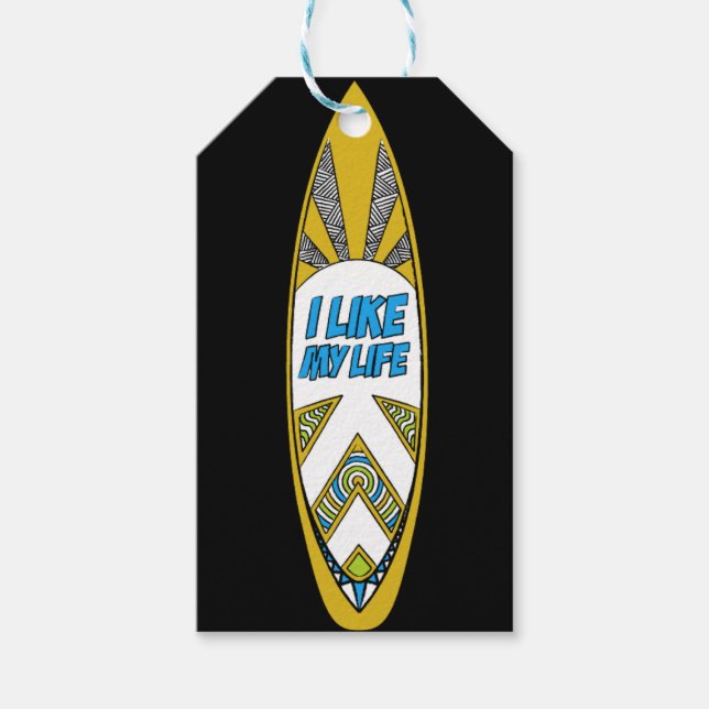 "Eu gosto da minha vida" etiqueta original de pres (Frente)