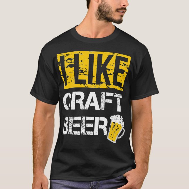 Eu gosto de Camisa de Cerveja Artesanato (Frente)