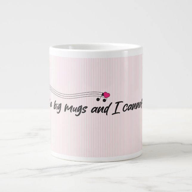Eu Gosto de Canecas Grandes de Café Caneca (Frente)