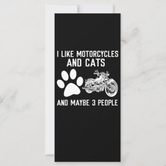 Eu Gosto De Motociclos E Gatos De Arte Engraçada