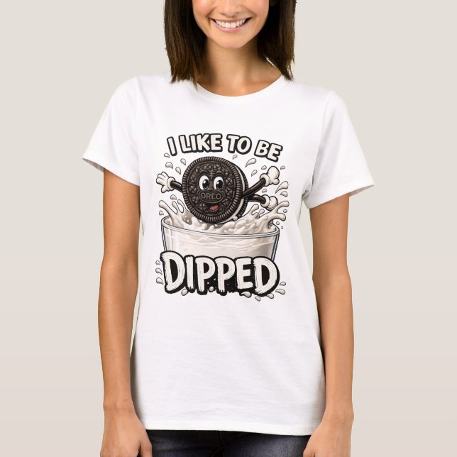 Eu gosto de ser mergulhada camiseta de cookie engr (Frente)