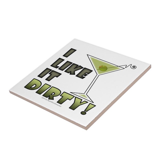 EU GOSTO DELA! Humor de Cocktail de Martini sujo (Lateral)