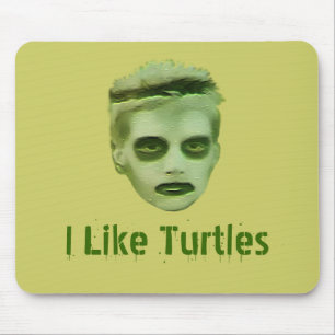 Eu gosto do miúdo Mousepad do zombi das tartaruga