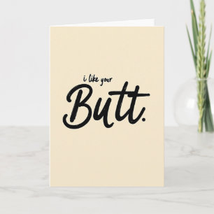 Eu Gosto do Seu Bumbum Cartão de Cumprimentos Dive