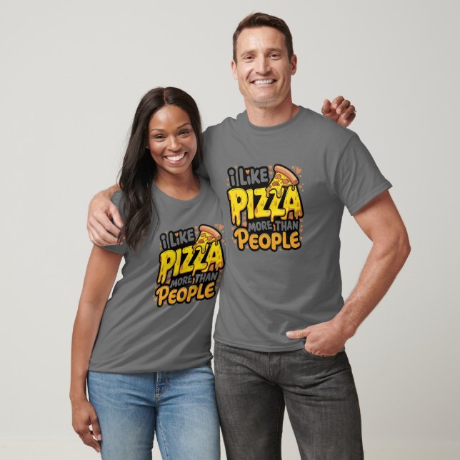 Eu Gosto Mais De Pizza Do Que De Camisa De Pessoas (Unissex)