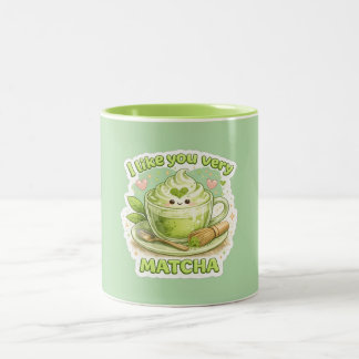 Eu Gosto Muito de Você Caneca de Matcha | Canecas