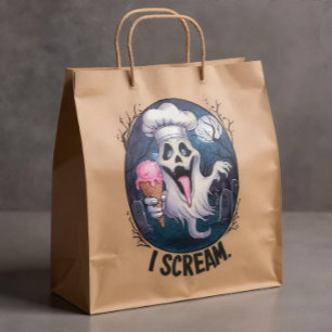 "Eu Grito" Adesivo de Fantasma Chef Engraçado para