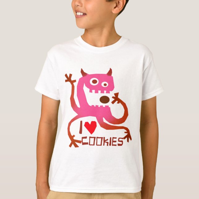 Eu *Heart* Cookies — camisa (Frente)