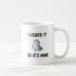 Eu lambi-o assim seu copo da caneca de café do