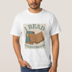 Eu leio livros proibidos Camiseta amante de livros