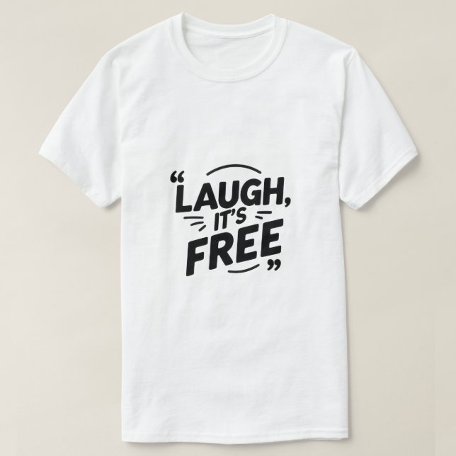 Eu Levanto… Espíritos Camiseta Minimalista Engraça (Frente do Design)