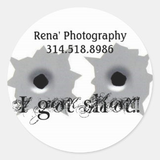 Eu levei um tiro! Adesivos