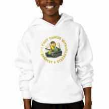 "EU LUTO CANCER COM A BRAVERIA E FORÇA" HOODIE