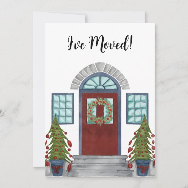 Eu me movi! Convite para casa de Natal (Frente)