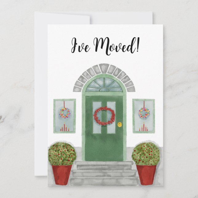 Eu me movi! Convite para casa de Natal (Frente)