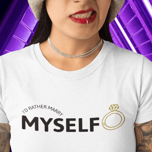 Eu me Preferencialmente Casado Camiseta - Anel Dou