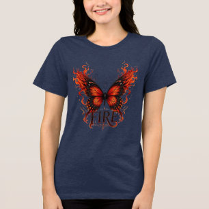 Eu Me Tornei a Fogueira – Design Gótico Borboleta 